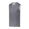 Augusta Sportswear Reversible Two-Color Jersey, Graphite/White, M view 1