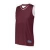 Augusta Sportswear Womens Reversible Two-Color Jersey, Maroon/White, 2XL view 1