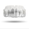 Impact Custom Professional MMA/Boxing/Muaythai Mouthguard Chrome Series (Clear) Silver Grill- Boxing MMA view 1