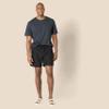 Amazon Essentials Men's Swim Trunks with Mesh Lining, Pockets, Drawstring Closure, Black, Large view 4