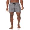 Amazon Essentials Men's Swim Trunks with Mesh Lining, Pockets, Drawstring Closure, Charcoal, Large view 1