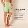 Amazon Essentials Men's 7" Swim Trunks with Mesh Lining, Pockets, Drawstring Closure, Navy Red White Stripe, Large view 2