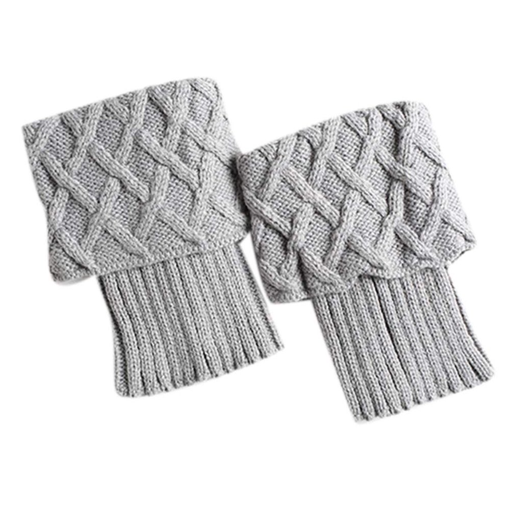 Ealafee Lady Warm Leg Warmer for Women Knitted Socks Crochet Long Socks Winter Leggings