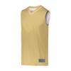 Augusta Sportswear Youth Reversible Two-Color Jersey, Vegas Gold/White, L