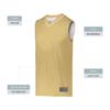 Augusta Sportswear Youth Reversible Two-Color Jersey, Vegas Gold/White, L view 3