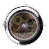 Vintage Bike Headlight, Bike LED Light, 6 LED Retro Bike Front Light Flashlight Headlamp with High Brightness and Mounting Bracket(Silver) view 4