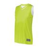 Augusta Sportswear Womens Reversible Two-Color Jersey, Lime/White, XL view 1
