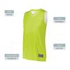 Augusta Sportswear Womens Reversible Two-Color Jersey, Lime/White, XL view 3