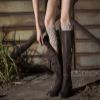 Ealafee Women Winter Warm Crochet Knitted Boot Cuff Sock Short Leg Warmers for Girls view 3