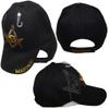 AES Mason Masonic Freemason (Grey Shadow) Black/Gold Masonic Lodge Embroidered Ball Cap Hat. view 1