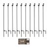HME Products Trail Camera Holder Posts (10-Pack) Bundle with USB 2.0 Card Reader (11 Items) view 1