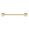 14G Industrial Barbell Cartilage Earring Body Piercing Jewelry 38mm (Gold I.P) view 1