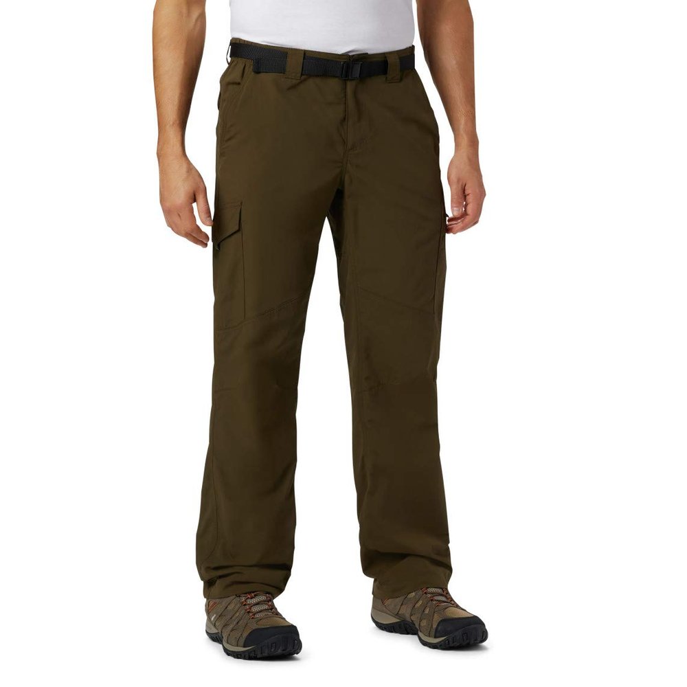 Columbia Men's Silver Ridge Cargo Pant, Olive Green, 42W x 34L