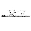 Waterfowl Decals Duck Hunting Field Scene Window Kit  Truck Window Kit  1702 (Black) view 1