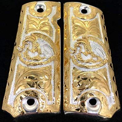 1911 Government Gun Grips Mexico Coat of Arms Eagle Escudo Nacional de Mexico Cacha