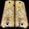 1911 Government Gun Grips Mexico Coat of Arms Eagle Escudo Nacional de Mexico Cacha view 1