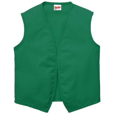 DayStar Apparel Unisex Uniform Vest - No Pockets - Style 740NP (Small, Kelly Green)