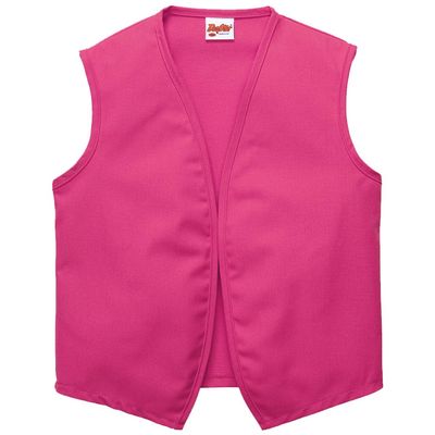DayStar Apparel Unisex Uniform Vest - No Pockets - Style 740NP (Medium, Hot Pink)
