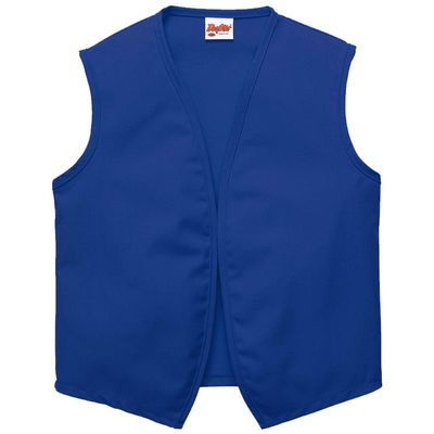 DayStar Apparel Unisex Uniform Vest - No Pockets - Style 740NP (X-Large, Royal Blue)