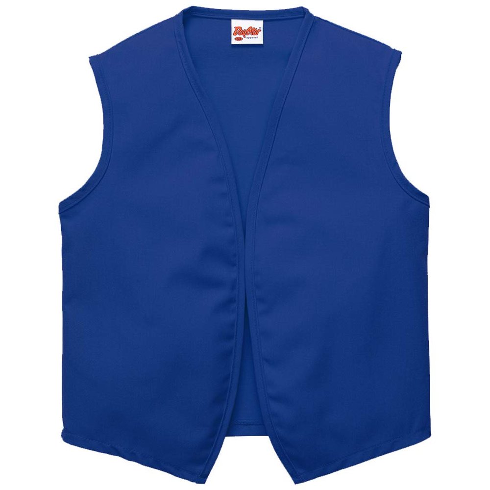 DayStar Apparel Unisex Uniform Vest - No Pockets - Style 740NP (X-Large, Royal Blue)