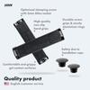 Aaron - Lock-on MTB Bike Grips - Non-Slip Rubber - Sporty and Trendy Design - Gel/with End Caps - for Mountain Bike/Mountain Bike/E-Bike/Fixie/Other - Black view 2