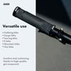 Aaron - Lock-on MTB Bike Grips - Non-Slip Rubber - Sporty and Trendy Design - Gel/with End Caps - for Mountain Bike/Mountain Bike/E-Bike/Fixie/Other - Black view 3
