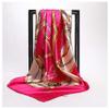 Tinpia Womens Scarves Silk Print Foulard Satin Square Head Shawls Bandana Muslim Hijab view 1
