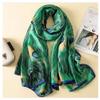 Tinpia Womens Scarves Fashion Scarf Luxury 100% Silk Scarf Women Scarves Shawl Print Hijab Wrap 180 * 90 Cm 38 view 1