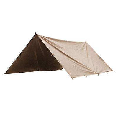 HYFAN Portable Tarp for Hammock Tent Shelter Backpacking Camping Outdoor Picnic Hiking Travel (Khaki, 3 x 5 M, for 6-7 People)