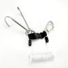 GFSP Scuba Snorkeling Reef Diving Hook 316 Stainless Steel Double Hook with Spiral Coil Lanyardand (White) view 1