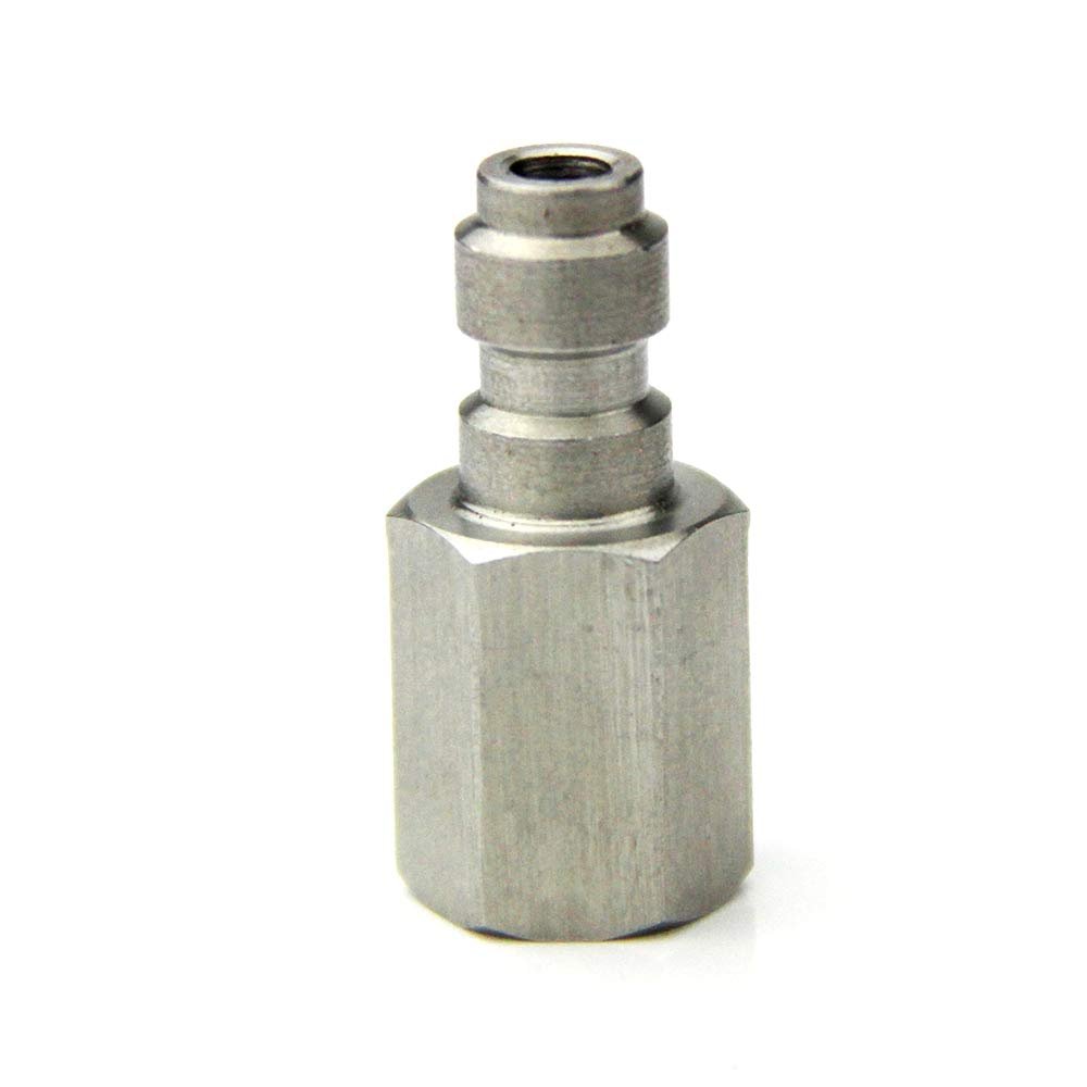 UP100 2 Pieces New Paintball PCP Charging Hose Male Quick Disconnect Adaptor Female Thread 1/8NPT Stainless Steel Fill Nipple