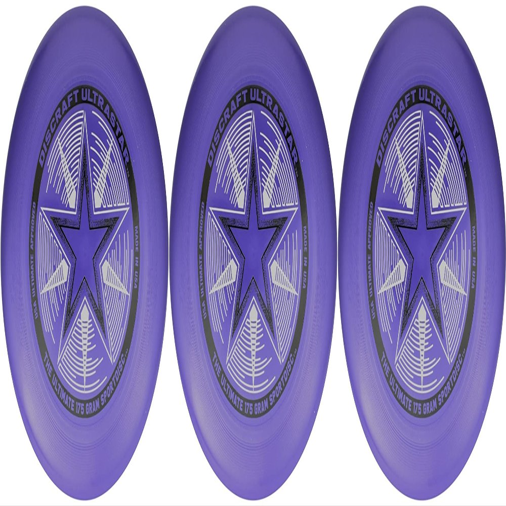 Discraft 175g Ultimate Disc Bundle (3 Discs) (Purple, Purple, & Purple)