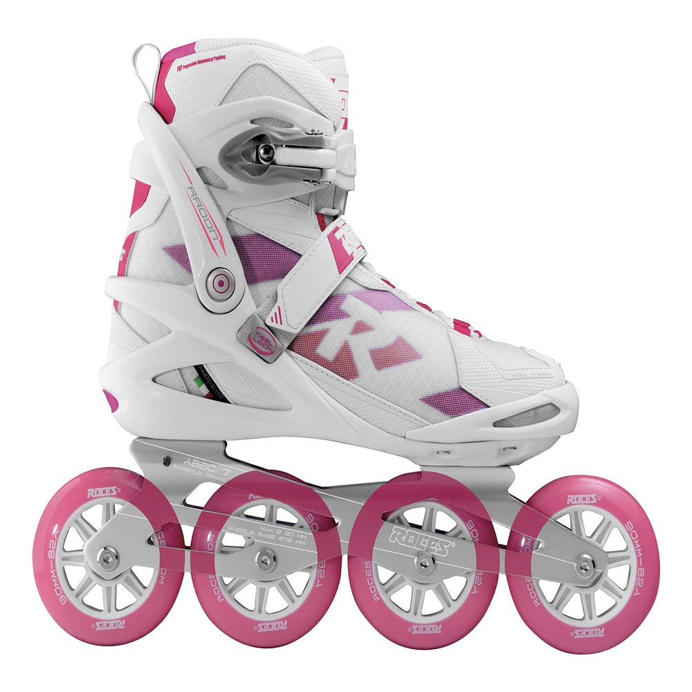 Roces Women's Radon Women's Tif Inline Skates, White/Magenta, 36