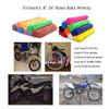 72Pcs Universal Spoke Skins CoversWheel Spoke Wraps Skins Pipe Trim Decoration Protector For Motorcycle Dirt Bike Yamaha Honda BMW Suzuki Kawasaki(white) view 3