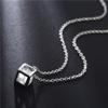 Worry-Free Shopping 18K Gold-Plated Hollow Box with Simulation Diamond Dangle Earring+Nekclace Set (White Gold) view 4