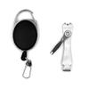 1Set Fishing Quick Nail Knot Tying Tool with Zinger Retractor 3 in 1 Fly Fishing Clippers Line Nipper Hook Sharpener Fly Tying Tackle Gear Fish Tackle Accessories (Silver 3 in 1 Knot Tool and Zinger) view 1