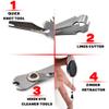 1Set Fishing Quick Nail Knot Tying Tool with Zinger Retractor 3 in 1 Fly Fishing Clippers Line Nipper Hook Sharpener Fly Tying Tackle Gear Fish Tackle Accessories (Silver 3 in 1 Knot Tool and Zinger) view 3