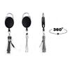 1Set Fishing Quick Nail Knot Tying Tool with Zinger Retractor 3 in 1 Fly Fishing Clippers Line Nipper Hook Sharpener Fly Tying Tackle Gear Fish Tackle Accessories (Silver 3 in 1 Knot Tool and Zinger) view 4
