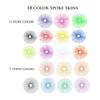 72Pcs Universal Spoke Skins CoversWheel Spoke Wraps Skins Pipe Trim Decoration Protector For Motorcycle Dirt Bike Yamaha Honda BMW Suzuki Kawasaki(Pink) view 4