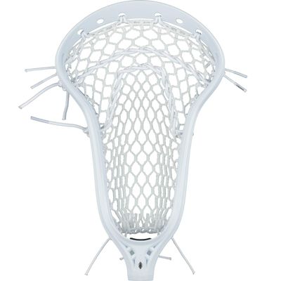 StringKing Womens Mark 2 Defense Lacrosse Head Strung with Women's Type 4 Lacrosse Mesh (White/White)