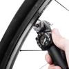 Topeak Roadie DA G Mini Bike Pump with Gauge  Dual-Action High-Pressure, 120 psi / 8 bar, Alloy Barrel, Analog Gauge, Compact 8.6 Design with Mounting Bracket for Road Riders view 3