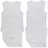 ToBeInStyle Boys' 4 Pack Double Hem Tank Tops - Ribbed White - 6-9 Months view 2