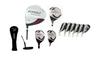 AGXGOLF Men's Left Hand Magnum Golf Club Set; w/Over Size Driver + 5 Wood + 4&5 Hybrids + 6-PW Irons + SW: Stiff Flex, Regular Length; Free Putter Built in The USA! view 1