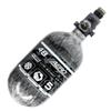 HK Army Aerolite HPA Air System - 48ci/4500psi Lightweight Carbon Fiber Tank with 800psi Regulator for Paintball & Airsoft Gear - Clear view 1