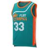 Aolapo Flint Tropics Jersey Moon 33 Basketball Jerseys for Men S-XXXL Green view 1
