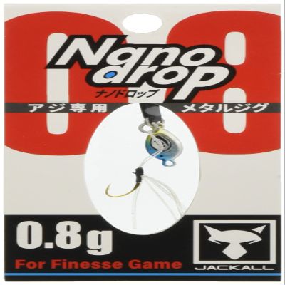 JACKALL Spoon, Nano Drop, 0.03 oz (0.8 g), HL Nano Sardine