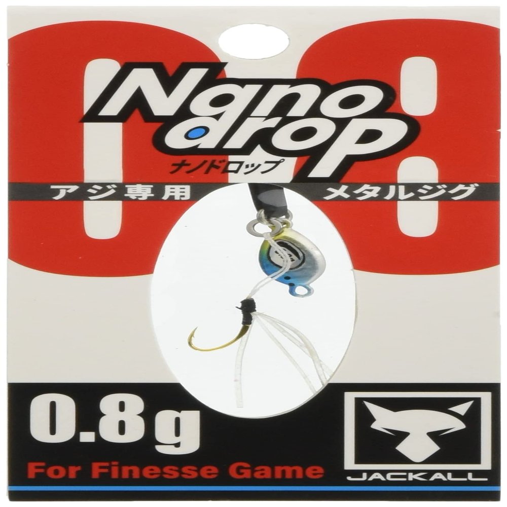 JACKALL Spoon, Nano Drop, 0.03 oz (0.8 g), HL Nano Sardine