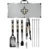 NFL Siskiyou Sports Fan Shop New Orleans Saints Steel Tailgater BBQ Set w/Case 8 piece Gray view 1