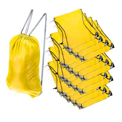 SE All-Purpose Yellow Drawstring Backpacks (20-Pack) - BG-213DSB-YY-20