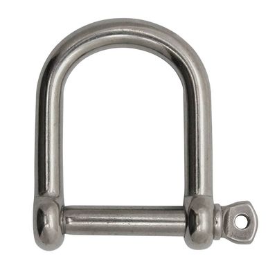 Extreme Max 3006.8225 BoatTector Stainless Steel Wide D Shackle - 1/4"